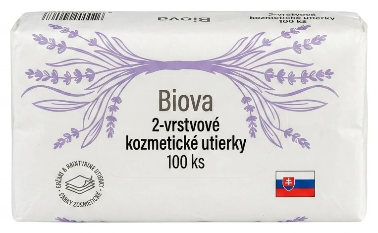Biova 2-vrstvové kozmetické utierky