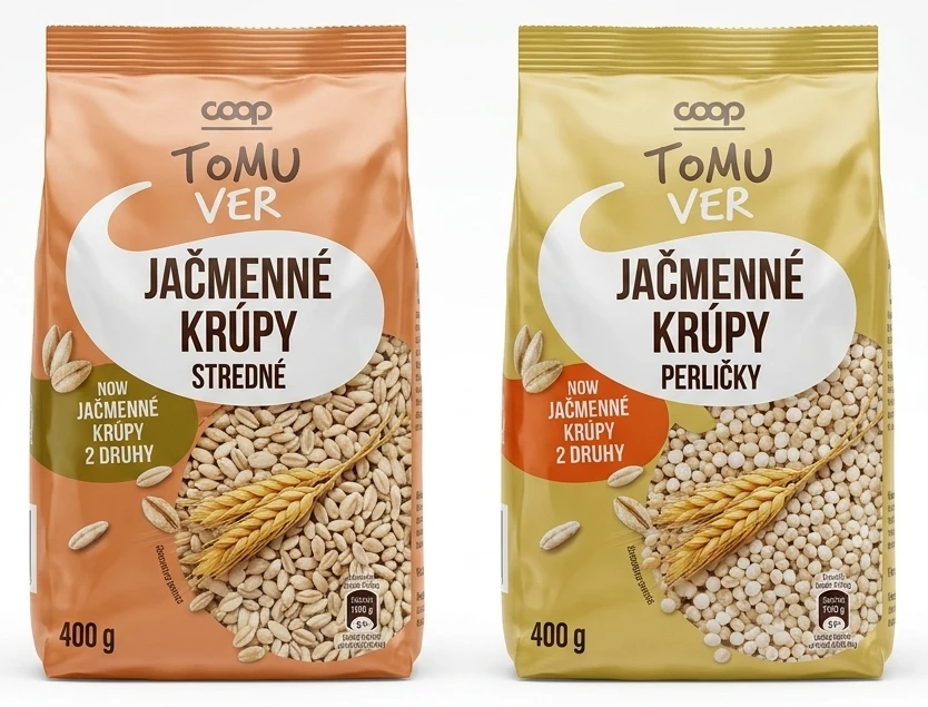 TOMU VER Krúpy jačmenné 2 druhy