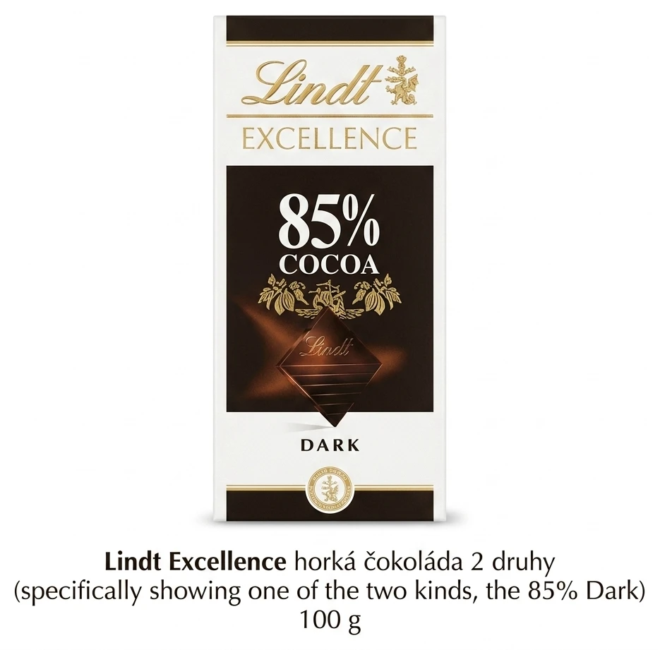 Lindt Excellence horká čokoláda 2 druhy