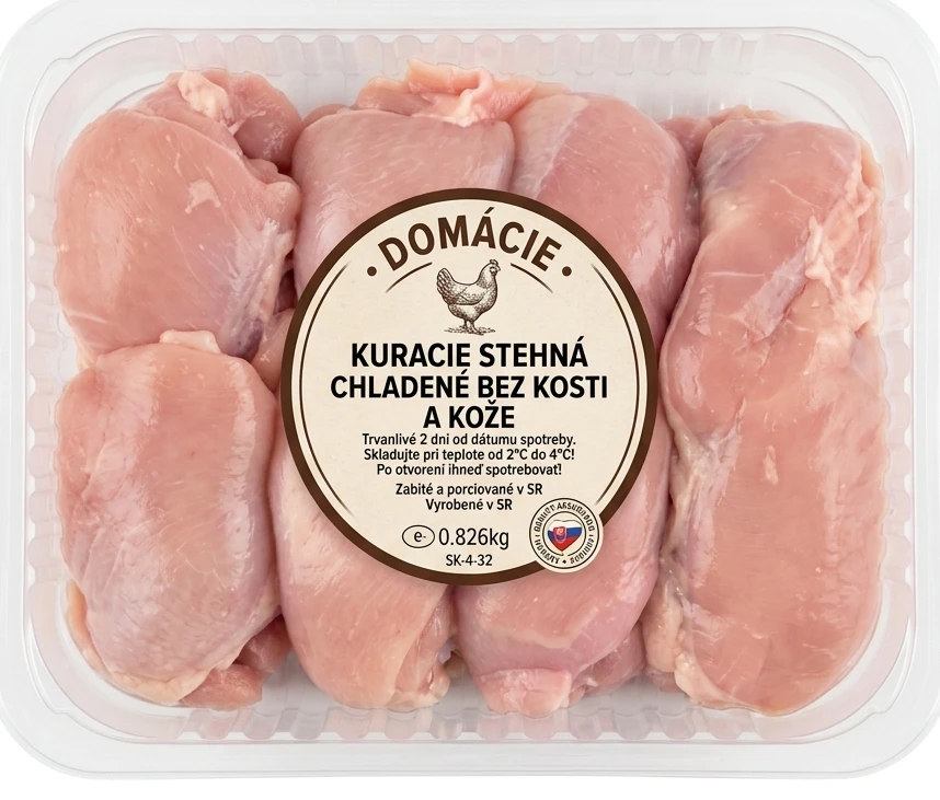 KURACIE STEHNÁ CHLADENÉ BEZ KOSTI A KOŽE