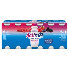 Actimel jogurtový nápoj s vitamínmi malina-lesné ovocie 12 x 100 g