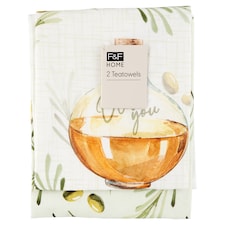 F&F Home Olive utierka 50 cm x 70 cm 2 ks