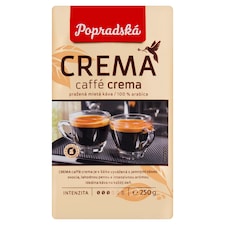 Popradská Crema Caffé Crema pražená mletá káva 250 g