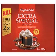 Popradská Extra špeciál originál pražená mletá káva 2 x 250 g