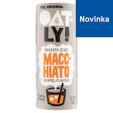Oatly! Barista Iced Macchiato ovsený nápoj s kávou a karamelovou príchuťou 235 ml