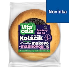 Vitacelia Koláčik bezgluténový s náplňou makovo-malinnou 90 g