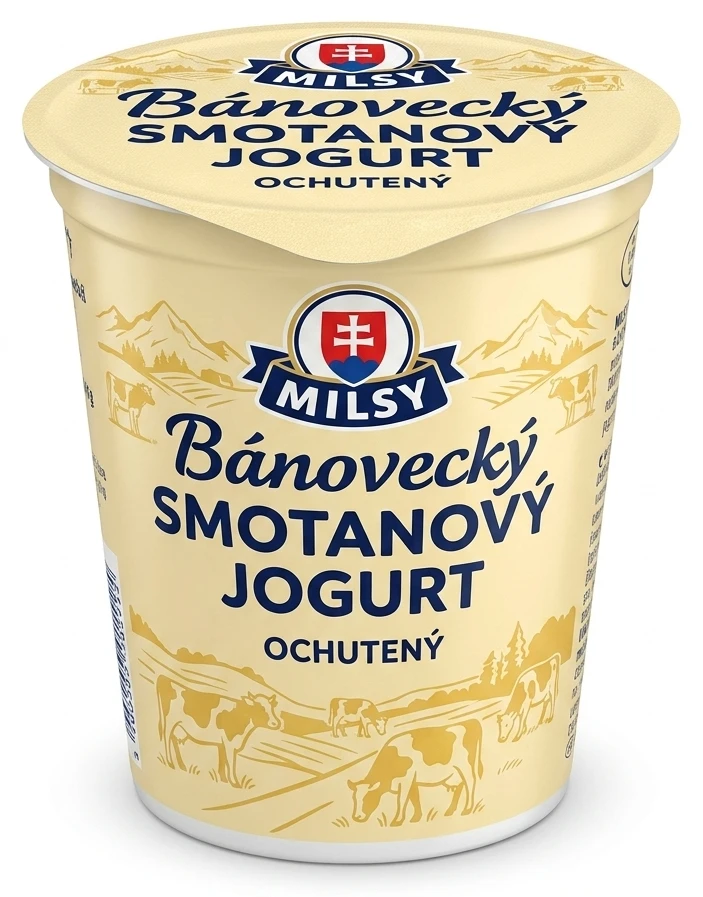 MILSY BÁNOVECKÝ SMOTANOVÝ JOGURT OCHUTENÝ