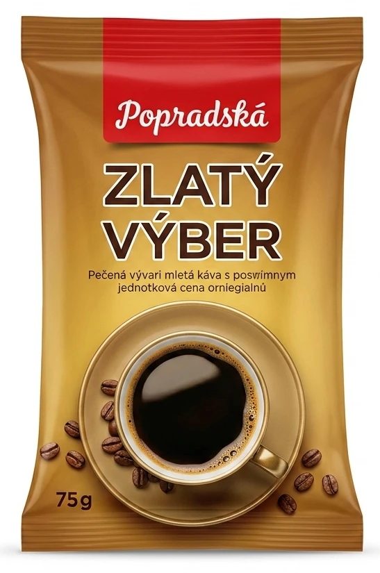Popradská Zlatý výber mletá káva