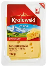 Syr švajčiarskeho typu 17 - 45 %