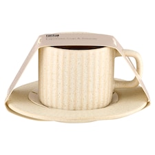 F&F Home Vienna Ribbed šálka s podšálkou