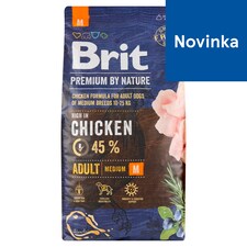 Brit Premium by Nature Adult M kompletné krmivo pre psov 8 kg