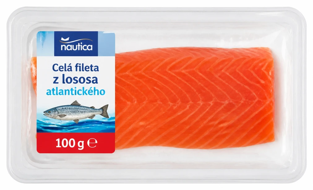 Celá fileta z lososa atlantického