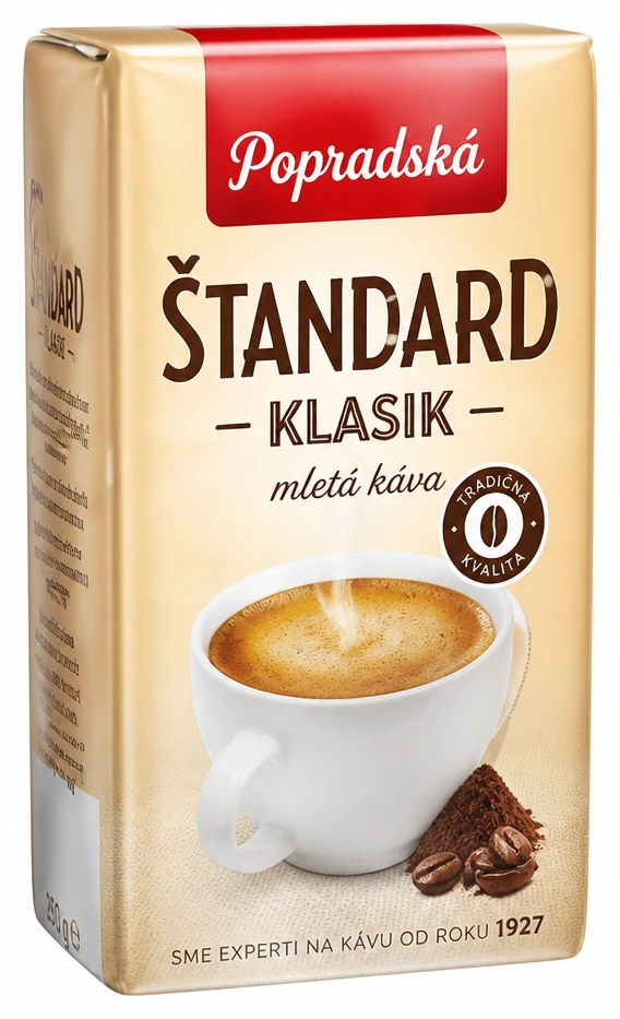 Popradská Štandard klasik mletá káva