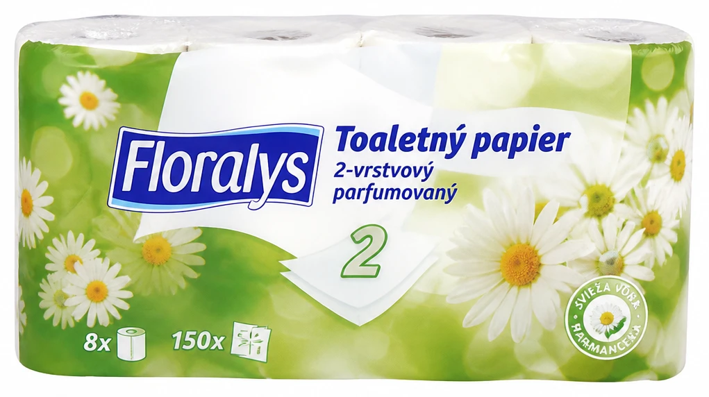 Toaletný papier 2-vrstvový parfumovaný
