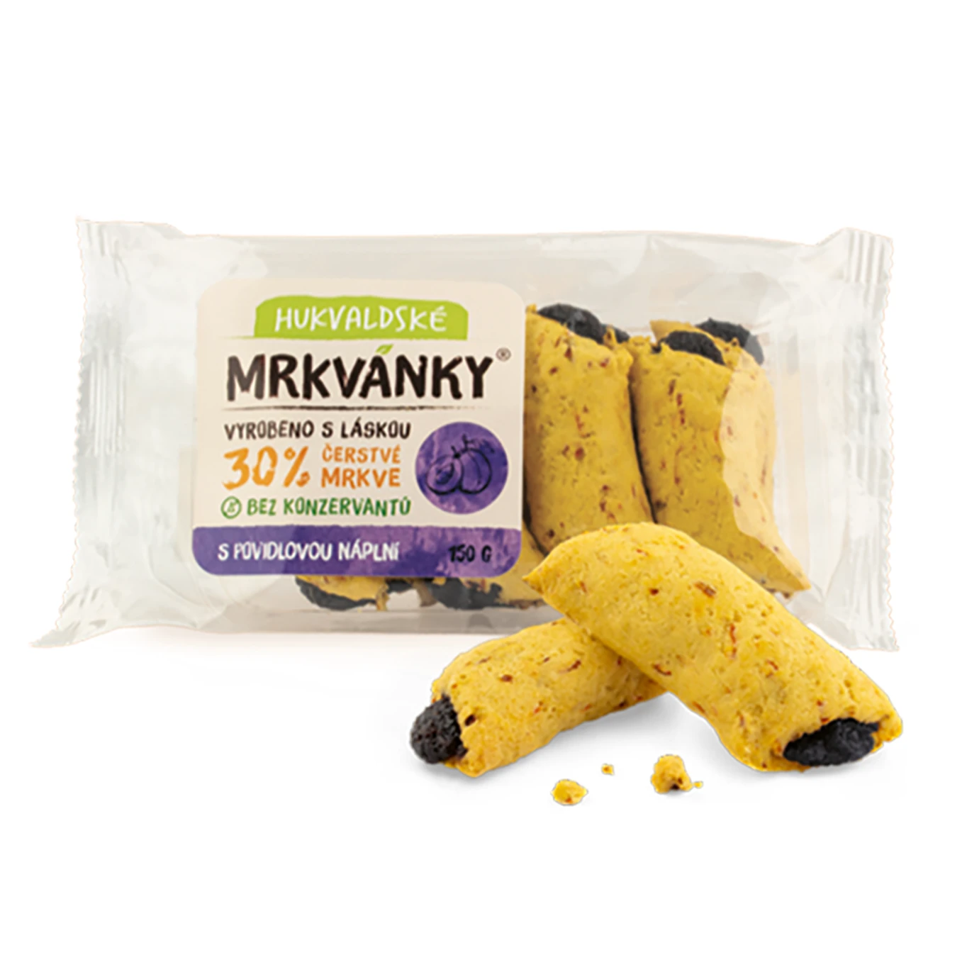 HUKVALDSKÉ MRKVÁNKY SO SLIV.NÁPLŇOU 150G