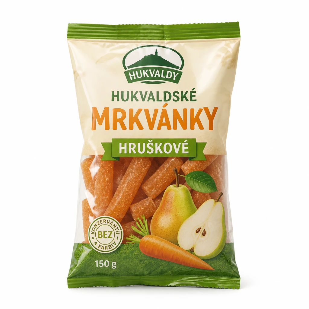 HUKVALDSKÉ MRKVÁNKY HRUŠKOVÉ 150G