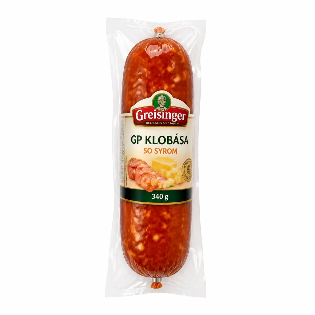 GP KLOBÁSA SO SYROM 340G  GREISINGER