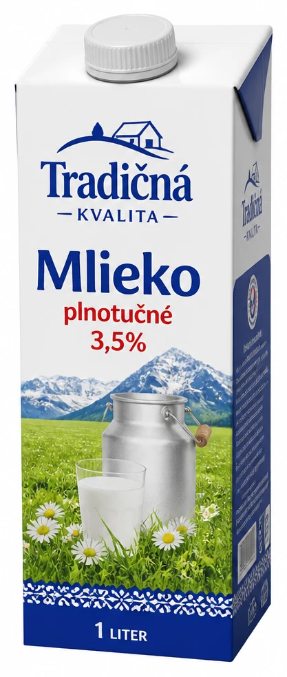 Tradičná kvalita Mlieko plnotučné 3,5%
