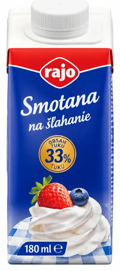 Smotana na šľahanie 33 %