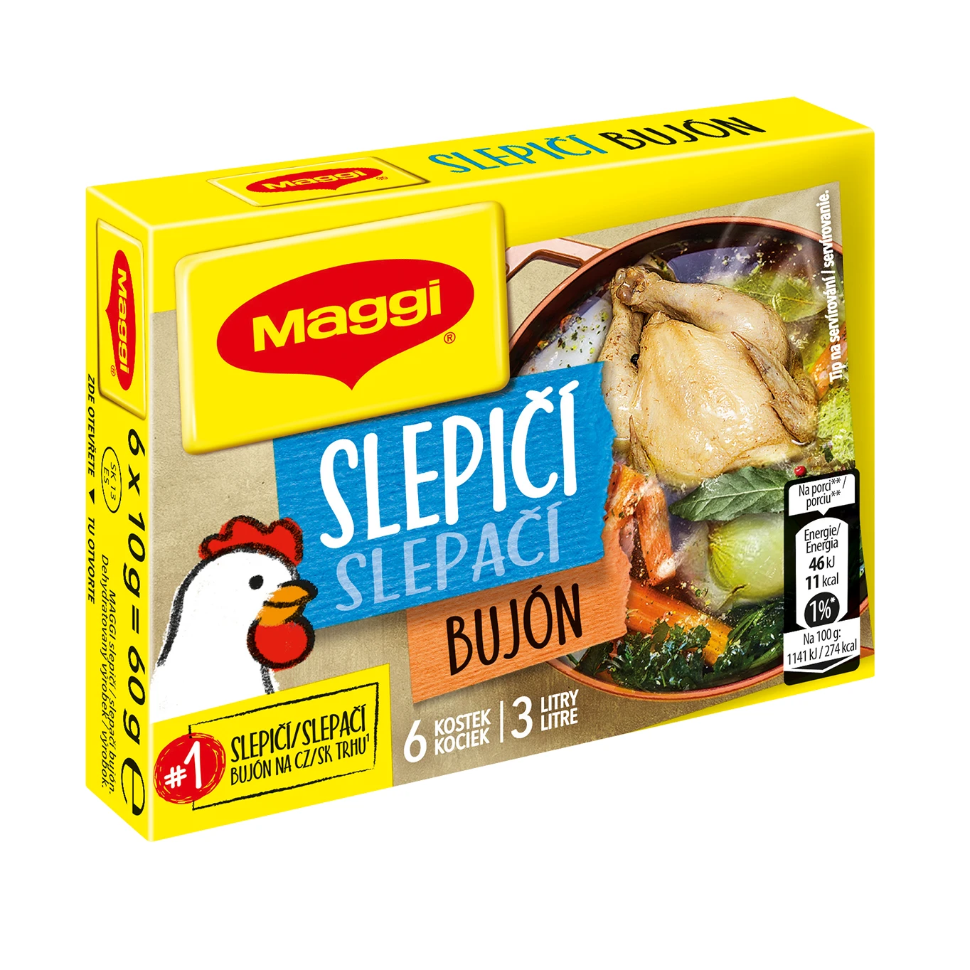 MAGGI ZLATÝ BUJÓN SLEPAČÍ 3L 60G