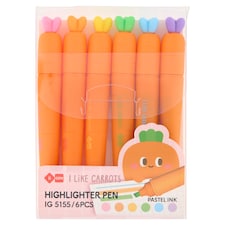 I Like Carrots zvýrazňovač 6 ks