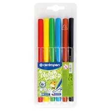 Centropen Farebné fixky 6 ks