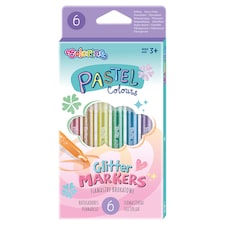 Colorino Fixky pastelové trblietavé 6 ks