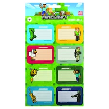 Minecraft Samolepky na zošity 24 ks