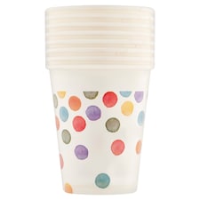 Decorata Party Bodkovaný papierový pohár 200 ml 8 ks