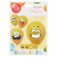Party Time Balóny smiley 25 cm 6 ks
