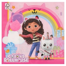Decorata Party Dreamworks Gabby's Dollhouse servítky 2-vrstvové 33 x 33 cm 20 ks