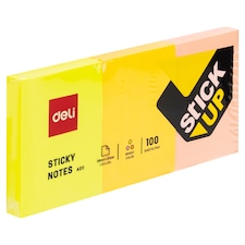 Deli Samolepiace papieriky 38 x 51 mm 100 listov 3 ks