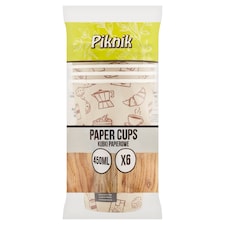 Piknik Papierové poháre 450 ml 6 ks