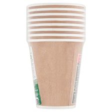 Decorata Hnedý papierový pohár 200 ml 8 ks