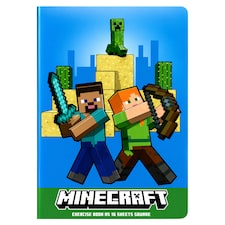 Minecraft Zošit A5 16 listov štvorcový