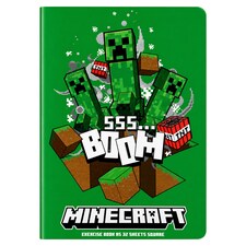 Minecraft Zošit A5 32 listov štvorcový