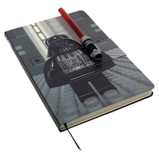 Lego Star Wars Linajkový zápisník Darth Vader a gélové pero v tvare svetelného meča A5 192 strán