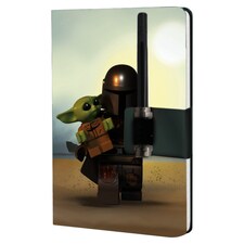 Lego Star Wars The Mandalorian Linajkový zápisník s gélovým perom Darksaber A5 192 strán