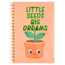 Little Seeds Big Dreams špirálový zápisník 60 listov