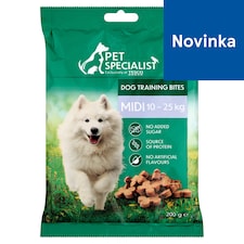 Pet Specialist Midi výcvikové maškrty s hydinou pre stredných psov 200 g