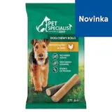Pet Specialist Plnené žuvacie rolky s hydinou a držkami 5 ks 275 g