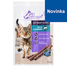 Pet Specialist Mäsová maškrta so pstruhom a čučoriedkou 3 x 5 g (15 g)