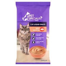 Pet Specialist Tekutá maškrta s lososom 5 x 15 g (75 g)