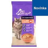 Pet Specialist Tekutá maškrta s lososom 5 x 15 g (75 g)
