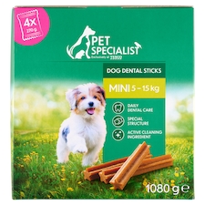 Pet Specialist Mini dentálna žuvacia tyčinka pre psy 4 x 270 g (1080 g)