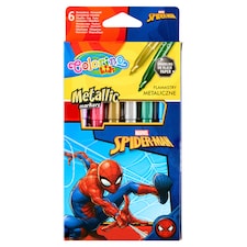 Colorino Kids Marvel Spider-Man Metallic fixky 6 ks