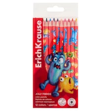 Erich Krause Jolly Friends pastelky mix 12 ks