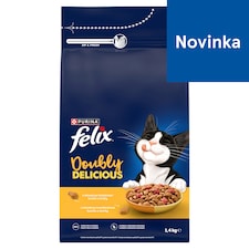 FELIX Doubly Delicious s lahodnou kombináciou kuraťa a morky, bohaté na cviklu 1,4 kg