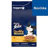 FELIX Doubly Delicious s lahodnou kombináciou kuraťa a morky, bohaté na cviklu 1,4 kg