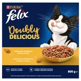 FELIX Doubly Delicious s lahodnou kombináciou kuraťa a morky, bohaté na cviklu 800 g
